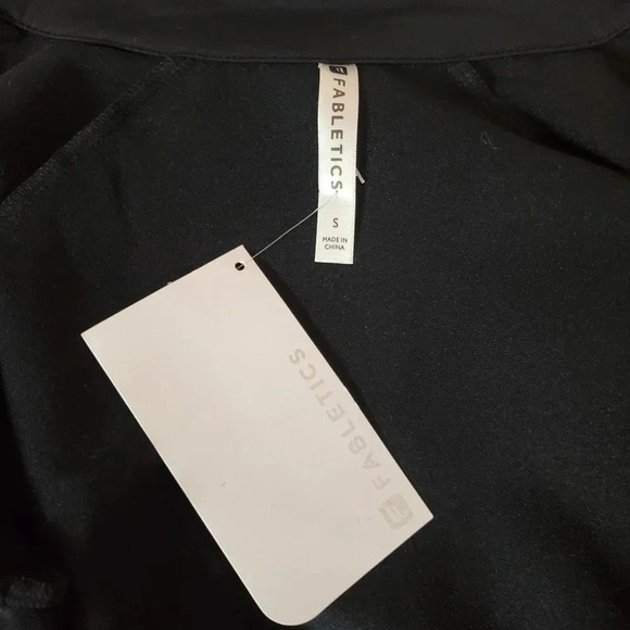 NWT Fabletics Womens Small 4-6 Black Christy Fleece Track Jacket - Picture 10 of 10